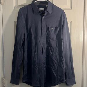 Lacoste Men's Dress Shirt - Dark Blue